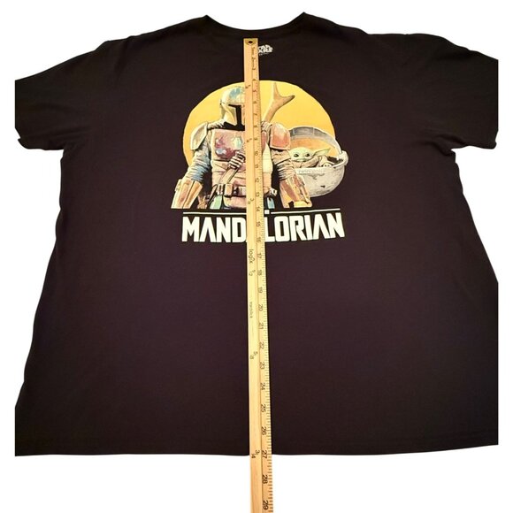 Star Wars Mens 2XL The Mandalorian Graphic Tee Black - Picture 5 of 6